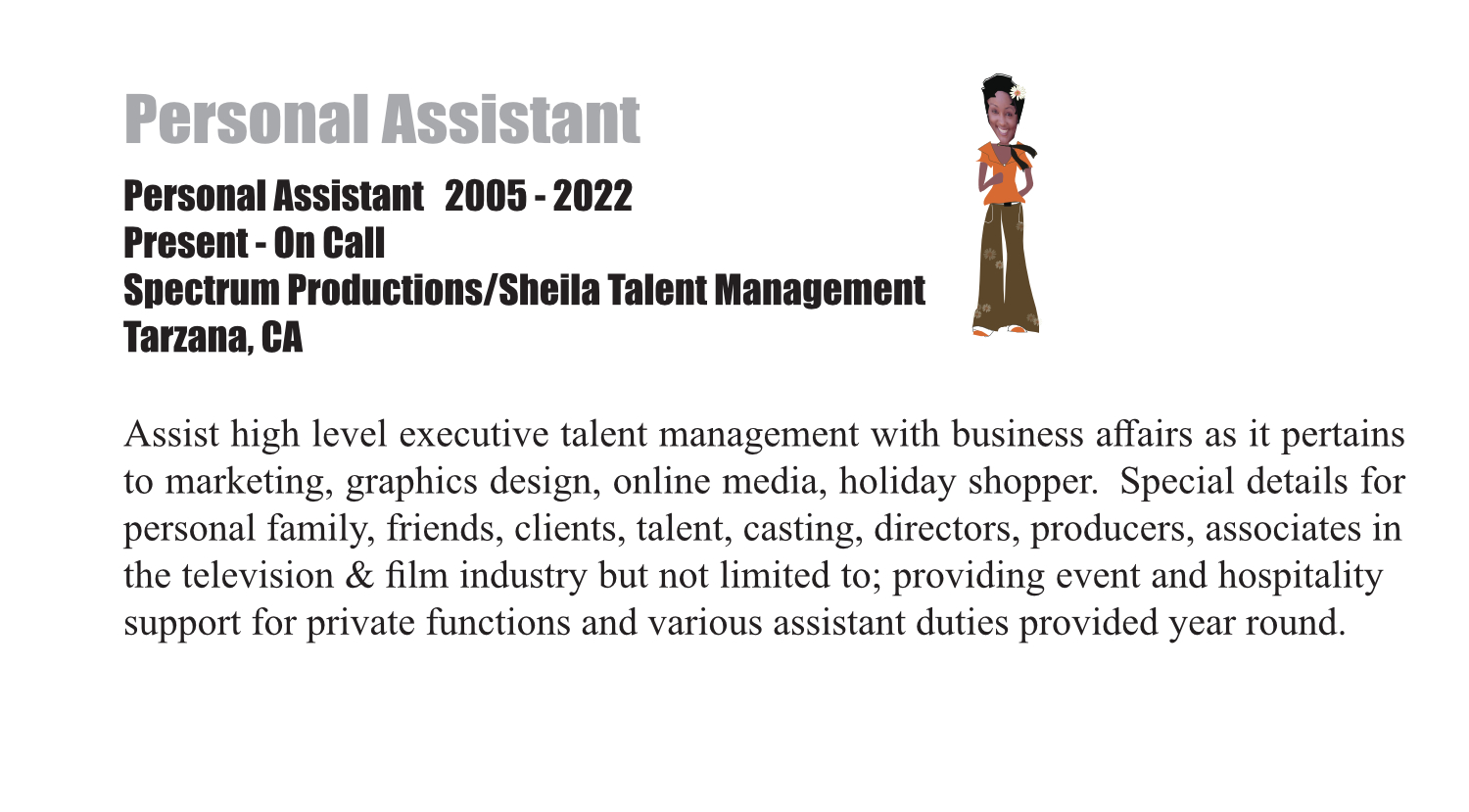 Personal Assistant Card